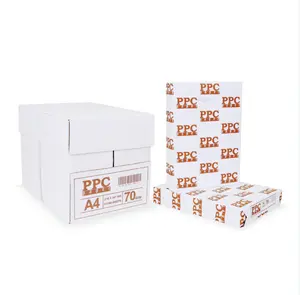 नया स्टॉक पीपीसी 70जीएसएम ए4 फोटोकॉपियर पेपर - 5 रीम्स का बॉक्स