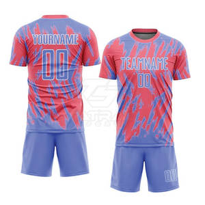 Latest Design Custom Logo Printed Sublimation <b>Football</b> Uniform Breathable Quick Dry Lightweight 100% Polyester <b>Best</b> Selling - Product Image 2