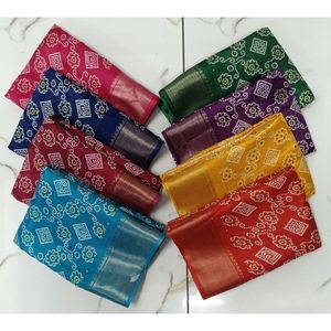 ชุดส่าหรีผ้าไหมลายศิลปะผ้าทอพิเศษพร้อมพรมแดนที่อุดมไปด้วย Zari ชุดเทศกาลและงานแต่งงานสไตล์พื้นเมืองสำหรับผู้ค้าปลีก - Product Image 2