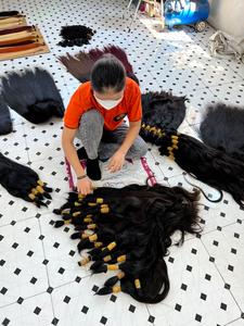 CDYHAIRVN Cabello Vietnamita de Alta Calidad, No Remy, para Trama Doble, Mechones de Cabello Natural Liso al por Mayor, Decolorable, Cabello 613 - Product Image 6