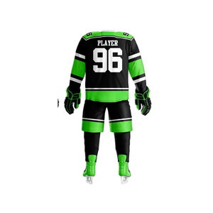 ชุดยูนิฟอร์มฮ็อกกี้น้ำแข็งระบายอากาศได้ดีเซ็ตเสื้อเจอร์ซีย์โพลีเอสเตอร์สำหรับเยาวชนชายผ้า100% ออกแบบโลโก้ได้ตามต้องการ - Product Image 3