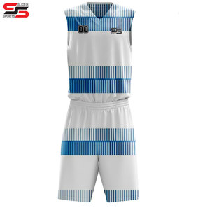 Wholesale Custom Embroidered Basketball Jerseys Premium Stitching Plus <b>Size</b> Breathable Personalized Team Uniforms Hot Sale Bulk - Product Image 5