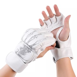 Meilleure vente GAF Gants d'entraînement de Muay Thai MMA avec logo personnalisé Gants de combat UFC en cuir de combat personnalisés pour la boxe d'arts martiaux - Product Image 5