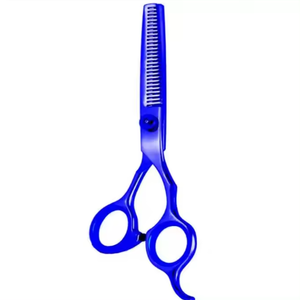 Blue Color Coated German Steel <b>Hair</b> <b>Scissors</b> Barber <b>Scissors</b> Straight Blade Super <b>Cut</b> Shears Super <b>Cut</b> <b>Hair</b> <b>Scissor</b> - Product Image 5