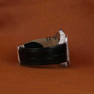 Custom Handcrafted Skeleton Edition Lab Grown Diamond Tachonado Reloj de acero inoxidable Half Iced Hip Hop Luxury Style C.V.D Watch - Product Image 4