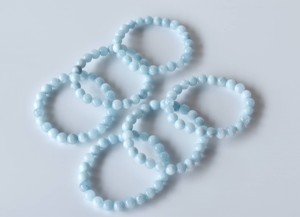 Hot Selling High Quality Aquamarine 8mm Round Beaded <b>Bracelet</b> Semi Precious Healing <b>Gemstone</b> <b>Bracelet</b> for Jewelry Meditation - Product Image 2