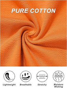 Camiseta de Manga Corta para Mujer, 100% Algodón Personalizable, Color Naranja, Cuello Redondo, Corte Regular, con el Mejor Precio de Fábrica de Bangladesh - Product Image 6