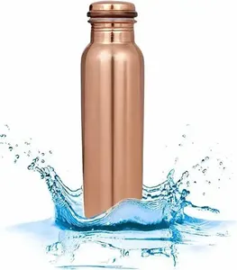 Botella de agua de cobre al mejor precio de la India, bebida directa de acero inoxidable con beneficios de salud ayurvédicos para yoga y regalos - Product Image 3