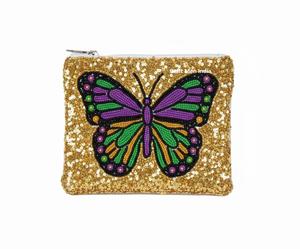 Wholesale Mardi Gras Money Pocket for Girl Lady Women's <b>Wallets</b> Card Holder Coin Purses Heart Clutch Bags Beaded Mini Coin Purse - Product Image 4