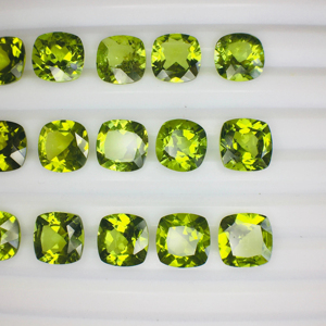 เบาะเพอริโดทธรรมชาติคุณภาพ AAA พลอยเทียมตัดสีเขียวเป็นประกายดีเยี่ยมได้รับการรับรองการขัดเงาสำหรับการทำที่สมบูรณ์แบบ - Product Image 6