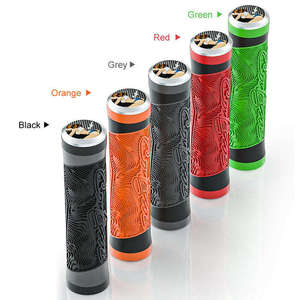 Tay nắm tay lái xe đạp tiện dụng thoải mái Tay nắm cao su chống trượt mềm khóa đơn xe đạp leo núi MTB Xe tay ga đi biển - Product Image 1