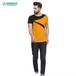 เสื้อยืดสำหรับผู้ชายผ้าคอตตอนมัดย้อมเสื้อยืดทรงหลวมโอเวอร์ไซส์ใหญ่พิเศษแบบเปิดไหล่100% ออกแบบได้เองผ้าฝ้าย100% - Product Image 4