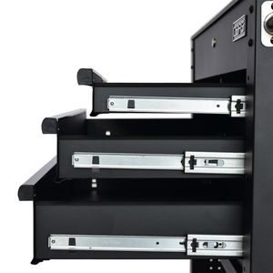 OEM Supported 84cm Utility Cart have 4 <b>Drawers</b> Steel Metal Garage Storage Tool <b>Trolley</b> Box for Workshop Industry Mechanics - Product Image 5