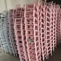 Promotion Chine : Chaises Chiavari empilables en plastique roses pour événements, mariages, banquets, hôtels et fêtes (enfants et adultes) - Dubaï