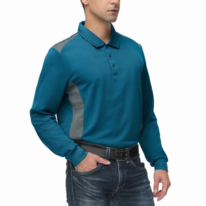OEM Services Nueva llegada Otoño Bordado de alta calidad Polo Camisas de Polo de manga larga de los hombres Casuales - Product Image 3