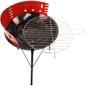 Barbecue rond au charbon de bois 30 cm, finition rouille - Product Image 2