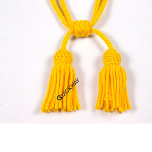 Sangle de menton en fil métallique doré pour casquette à visière, chapeaux en Mylar, cordon torsadé, style noir personnalisé, usage cérémoniel QUICK WAY INDUSTRIES - Product Image 3