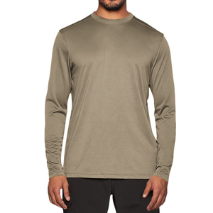 T-shirt homme personnalisé en coton/bambou tricoté, coupe classique – Anti-plis et respirant - Product Image 4