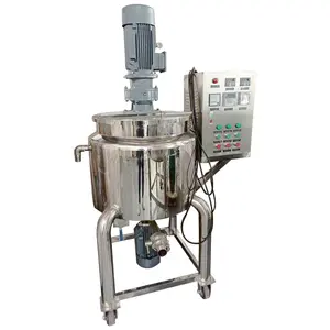 50L 100L 500L liquid soap mixer double jacketed mixing tank mixing tank with homogenizier