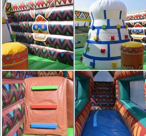 Grand château gonflable d'escalade avec toboggan, combo toboggan gonflable pour enfants, château gonflable rebondissant pour adultes - Product Image 3