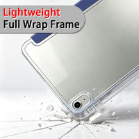 Funda Delgada Mate con Tapa Trasera Rígida Transparente, Soporte Ajustable y Estable, Diseño Gráfico Personalizado para iPad Air 4, Carcasa Protectora Antiarañazos