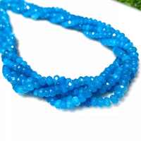 Perles de cristal turquoise bleu facettées, pierres précieuses en vrac, HAYAAT GEMS HG-531 pour la fabrication de bijoux
