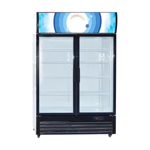 Meilleur prix Boutique réfrigérateur vertical haute performance pour boissons Meilleure vente Magasin d'alimentation Affichage vertical pour boissons à température unique