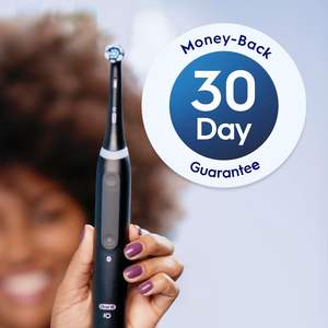 Cabezales de repuesto Oral-B IO Ultimate Clean para niños, paquete de 5, 4 para uso en hoteles y hogares, 1 para encías sensibles, color negro - Product Image 6