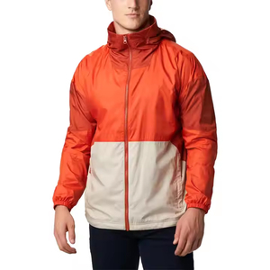 Nouvelle conception, veste coupe-vent imperméable personnalisée pour l'extérieur, veste matelassée, col montant, fermeture éclair, capuche, polyester, randonnée, décontractée, pour homme - Product Image 1
