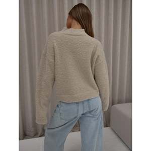 Women's Handmade Button Cardigan-Long Sleeve Funnel Neck <b>Sweater</b> Warm & Breathable Autumn Print - Product Image 3