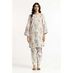 Conjunto de Dos Piezas Estampado de Algodón y Viscosa para Mujer, Colección de Trajes KST-43360 - Product Image 4