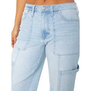 กางเกงคาร์โก้โอเวอร์ไซส์สำหรับผู้หญิง, กางเกงวอร์มแนวสตรีทมีหลายกระเป๋าสำหรับใส่วิ่งกางเกงสำหรับใส่ทำงานลำลอง - Product Image 4