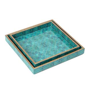 Plateau de service en bois émaillé pour restaurant, plateau de présentation de nourriture robuste - Product Image 4