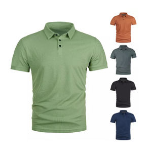Camiseta de Verano 2025 para Hombre, Tejida, Bordada, Informal Elegante, Transpirable, con Logotipo Personalizado, Precio al por Mayor - Product Image 1