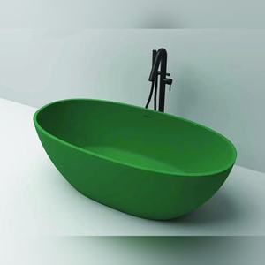 Baignoire autoportante verte moderne LISA 170 cm, acrylique durable, achat en gros B2B, livraison mondiale, prix d'usine du fabricant - Product Image 6