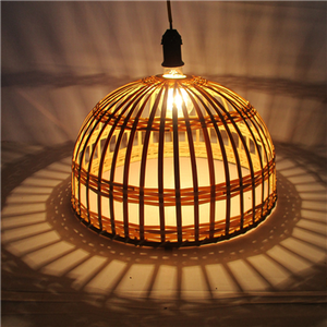 Plafonnier moderne de luxe en rotin fait à la main en osier Design en bambou pour décoration intérieure et extérieure prêt à expédier - Product Image 4