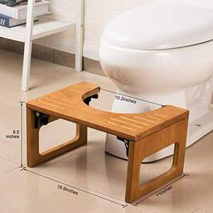 Handmade <b>Toilet</b> Squatting Stool Bamboo <b>Toilet</b> Foot Bathroom <b>Step</b> Stool Non-Slip Potty <b>for</b> Children and Adults in Bathroom Stool - Product Image 2