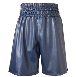 Fabricant OEM Design élégant personnalisé décontracté pour hommes short en cuir véritable Pu couleur unie respirant cordon de serrage écologique - Product Image 4