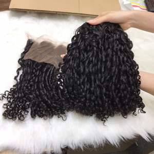 Venta al por mayor SDD Pixie Curly Hair 100% Cabello humano natural para niñas de cabello humano vietnamita - Product Image 2