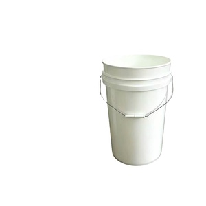 Fabriqué en Chine, seau en plastique blanc et noir <span class=keywords><strong>SDPAC</strong></span> avec couvercle et poignée pour le rangement, conteneur pour la maison et le ménage - Product Image 1