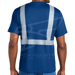 Fully Customized <b>High</b> <b>Vis</b> <b>shirt</b> Reflective Safety <b>T</b> <b>Shirt</b> Polyester Workwear Customized Reflective Security Men's <b>T</b>-<b>Shirts</b> - Product Image 2