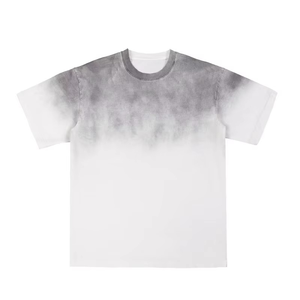 Design personnalisé T-shirt délavé à l'acide T-shirt de couleur unie pour hommes de grande qualité T-shirts surdimensionnés délavés à l'acide T-shirts pour hommes Service OEM - Product Image 6