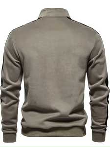 Sudadera de Invierno para Hombre de Alta Calidad, 100% Algodón, Manga Larga, Color Sólido, Ecológica, Transpirable, Resistente al Viento, con Bolsillo, Estilo Casual - Product Image 2