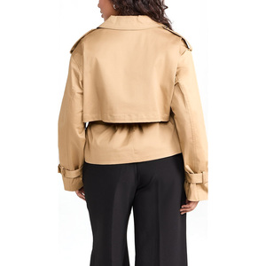 Gabardina recortada de moda Prendas de abrigo ligeras de primavera - Product Image 2