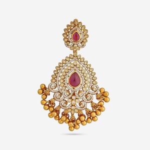 Pendentif Temple en Argent 186494, serti clos, plaqué Rhodium, Or Rose, Platine, Diamant, Perle, Laiton, avec numéro - Product Image 1