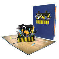 Cartes de vœux 3D pop-up uniques, écologiques, créatives et modernes pour la remise des diplômes, avec enveloppe et papier couché pour notes