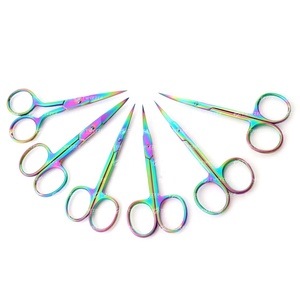 Ciseaux à cils et sourcils multifonctionnels Ciseaux à maquillage en acier inoxydable avec logo personnalisé - Product Image 5