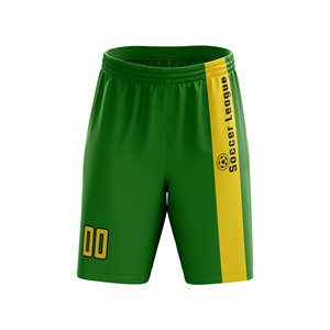Short de gymnastique unisexe personnalisé de haute qualité 100% polyester imprimé par transfert de chaleur nom de l'équipe maillot de football porter URBANTHREAD.co - Product Image 3