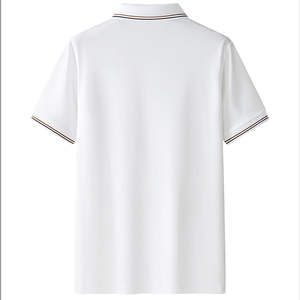Chemise de golf pour homme, coupe ajustée, manches courtes, 100% coton, toile unie, respirante, sport, été - Product Image 6