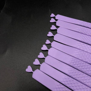 Pinzas Profesionales Antiestáticas y Antimagnéticas de Acero Inoxidable para Extensión de Pestañas, Estilo Corazón, Verdes, Lisas, de 10 mm, Ultrafinas - Product Image 3